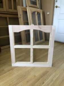 Террасная рама глухая 600х600 с аркой