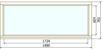 Глухие окна для бани