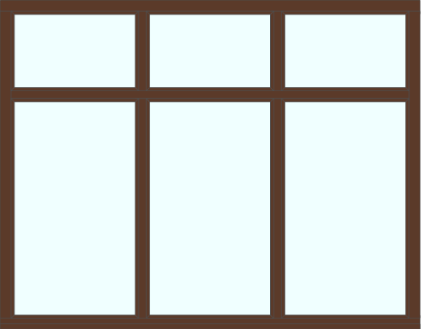 Большие деревянные окна из дуба глухие