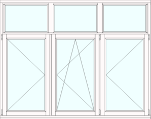 Большие деревянные окна из лиственницы