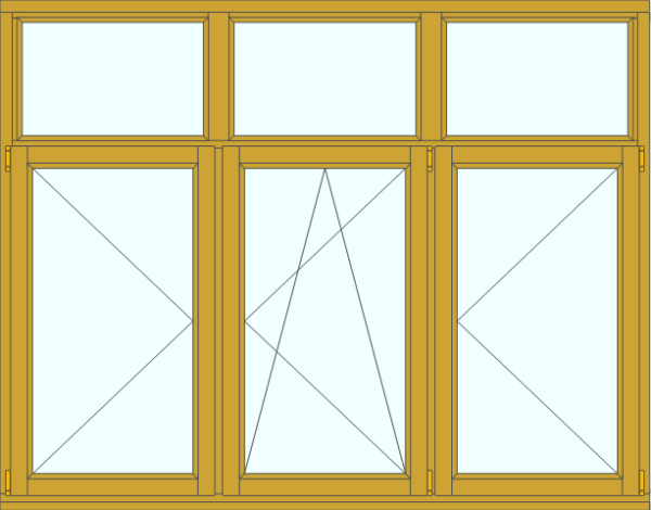 Панорамные окна для бани из сосны 