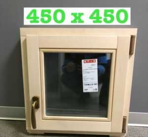 Окно из липы 45х45
