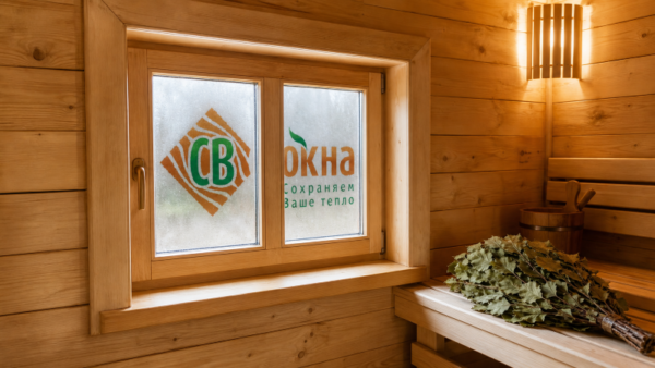 Окно для бани 600х1000 Окна из липы